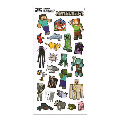 Minecraft Folders for School - Minecraft Binder Bundle Includes Vinyl Binder and 2 Folders with Pockets Plus Stickers | School Supplies Set