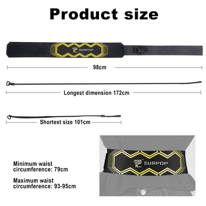 Surpop Soccer/Volleyball/Rugby Trainer, Football Kick Throw Solo Practice Training Aid Control Skills Adjustable Waist Belt for Kids Adults
