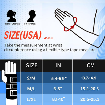 FEATOL Wrist Brace Carpal Tunnel for Women Men, Adjustable Night Sleep Support Brace with Splints Right Hand, Large/X-Large