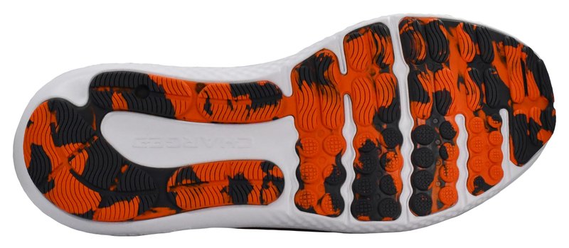 Under Armour Men's Charged Surge 4 Sneaker, Mod Gray/Castlerock/Team Orange, 12