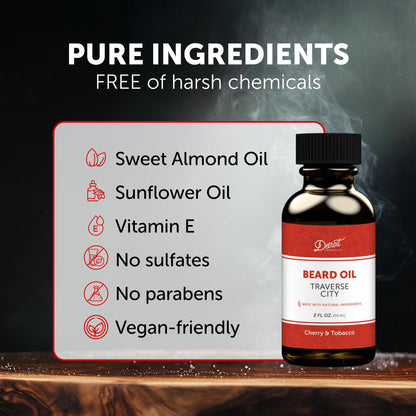 Detroit Grooming Beard Oil | Hydrating & Nourishing Formula with Vitamin E • Corktown Scent (1 oz)