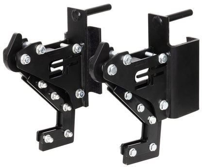 Fitvids Power Rack Barbell J-Hooks Attachments -Heavy Duty Barbell Holders Compatible with 3x3 Power Racks for Home Gym – Sports Training – Monolift Attachments – Black