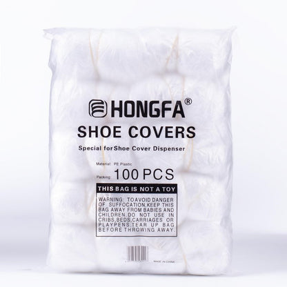 JATHIN Disposable Shoe Cover Refills for Automatic Shoe Cover Dispenser Machine, T-Buckle Shoe Cover 100 Pcs[White]