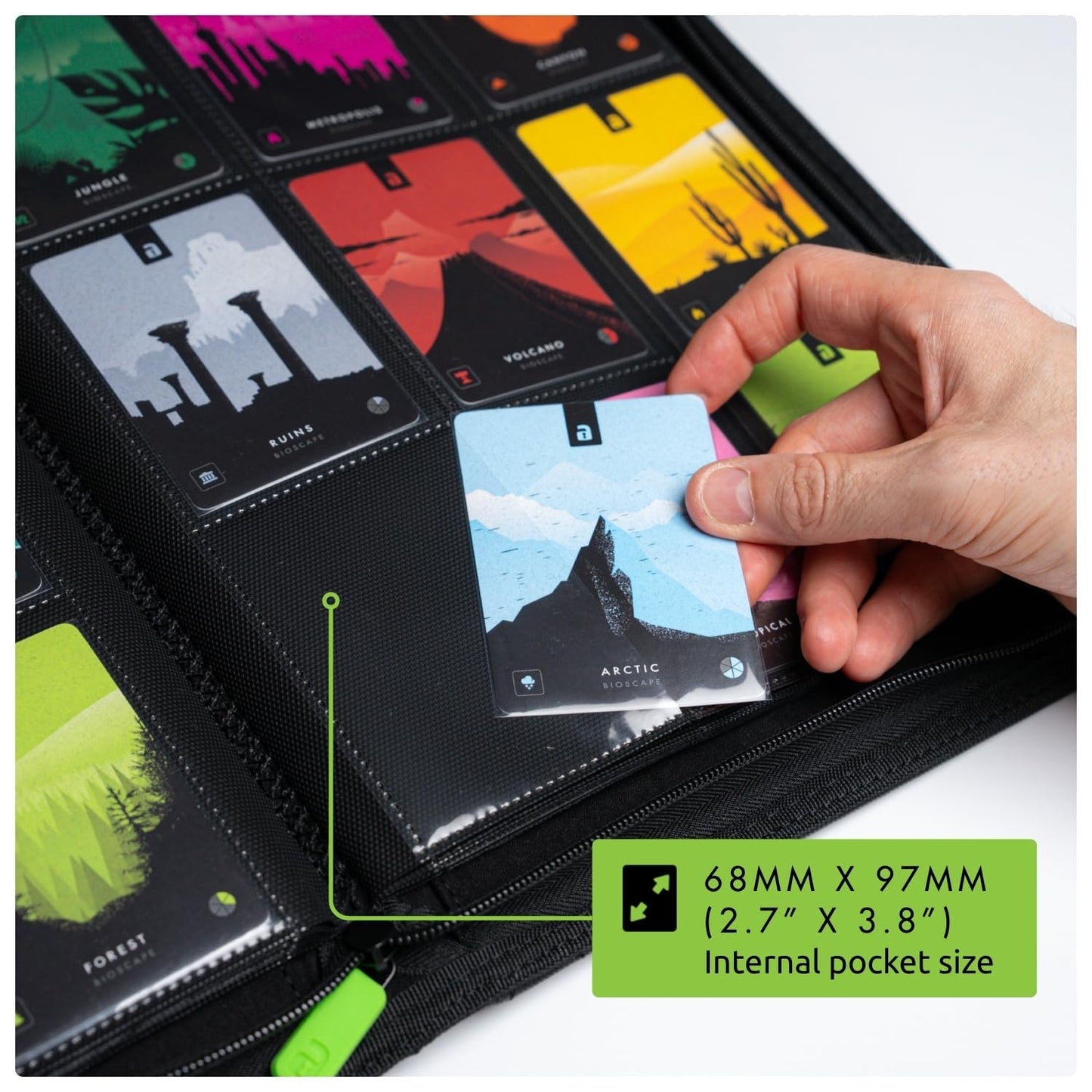 Vault X 9 Pocket Trading Card Zip Binder, 360 Cards, Premium Exo-Tec Album Material, 20 Side-Loading Pages, Folder for Collectible Games, Sports, TCG (Teal)