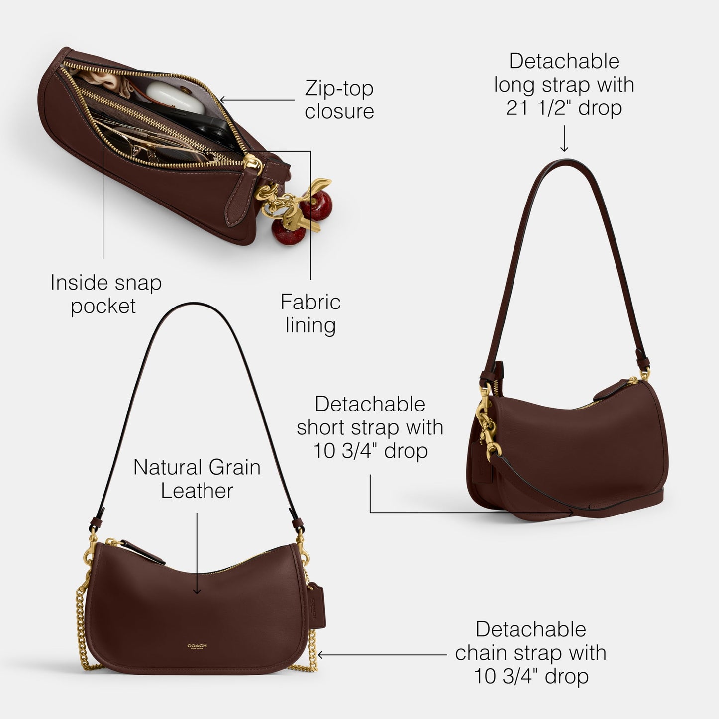 Coach Women's Waverly Bag Maple One Size