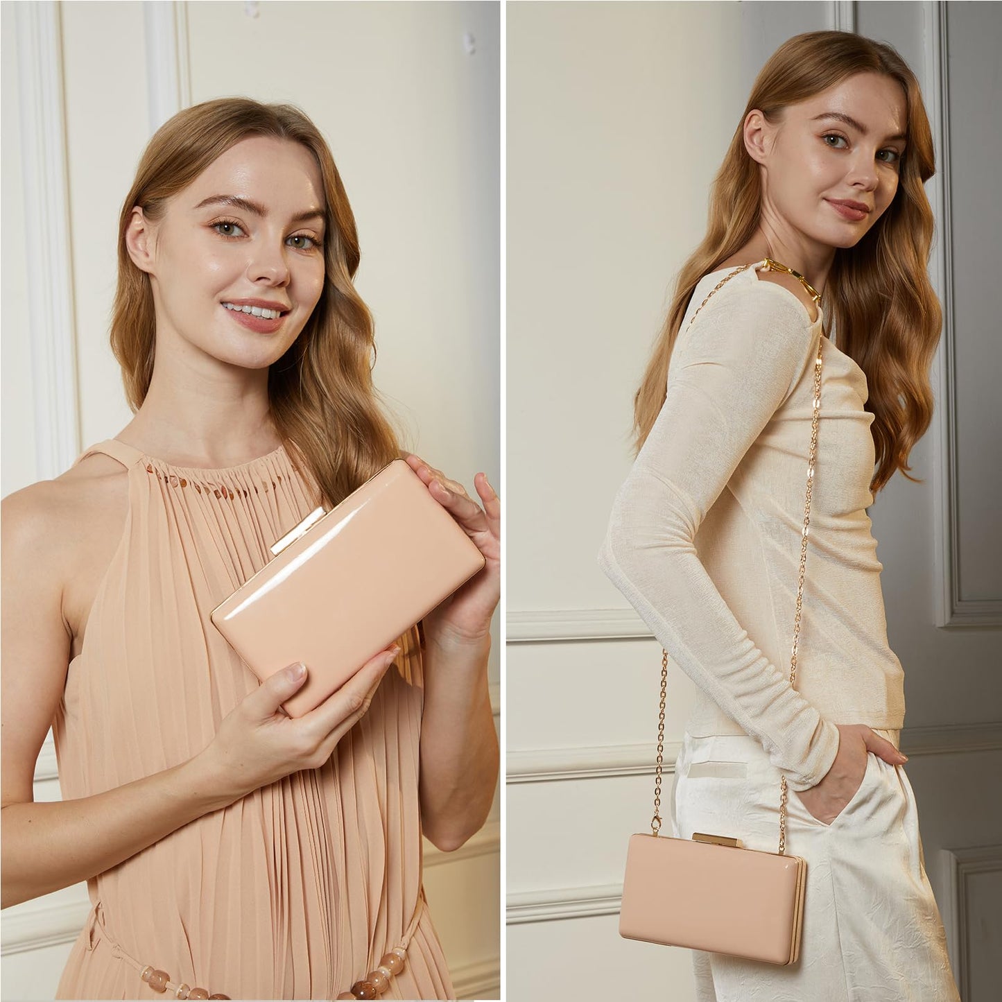 Kseymeir Clutch Purses for Women, Evening Bag for Women Wedding Party Prom Purse