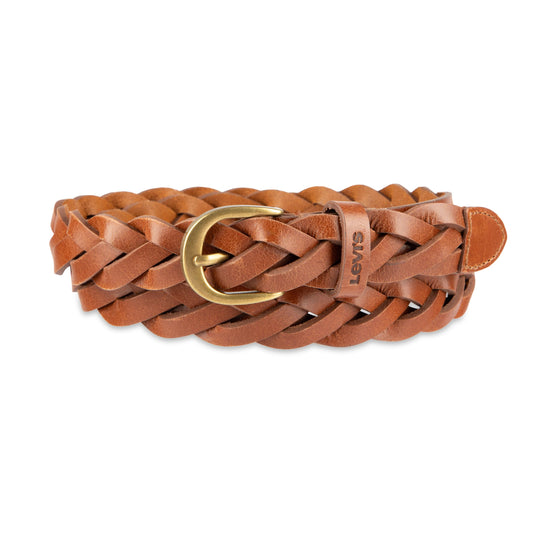 1" BRAID W/HARNESS BUCKLE AND LOGO LOOP LEATHER BELT