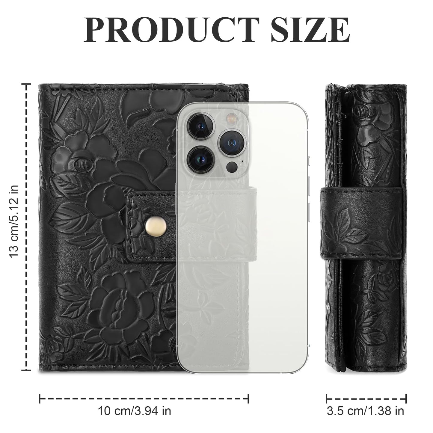 SENDEFN Wallets for Women Trifold Ladies Wallet Credit Card Holder Coin Pocket with ID Window