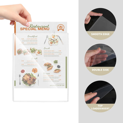 souG 25 Pack 8.5" x 11" Rigid Print Protectors, Clear Waterproof Hard Plastics Page Sheet Protectors, Paper Sleeves Photo Plastic Sleeves Hard Plastic Document Holder Birth Certificate Protector