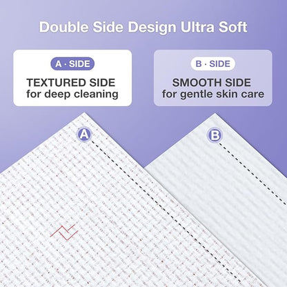 Disposable Face Towels, Biodegradable Soft & Skin Friendly Face Towelettes