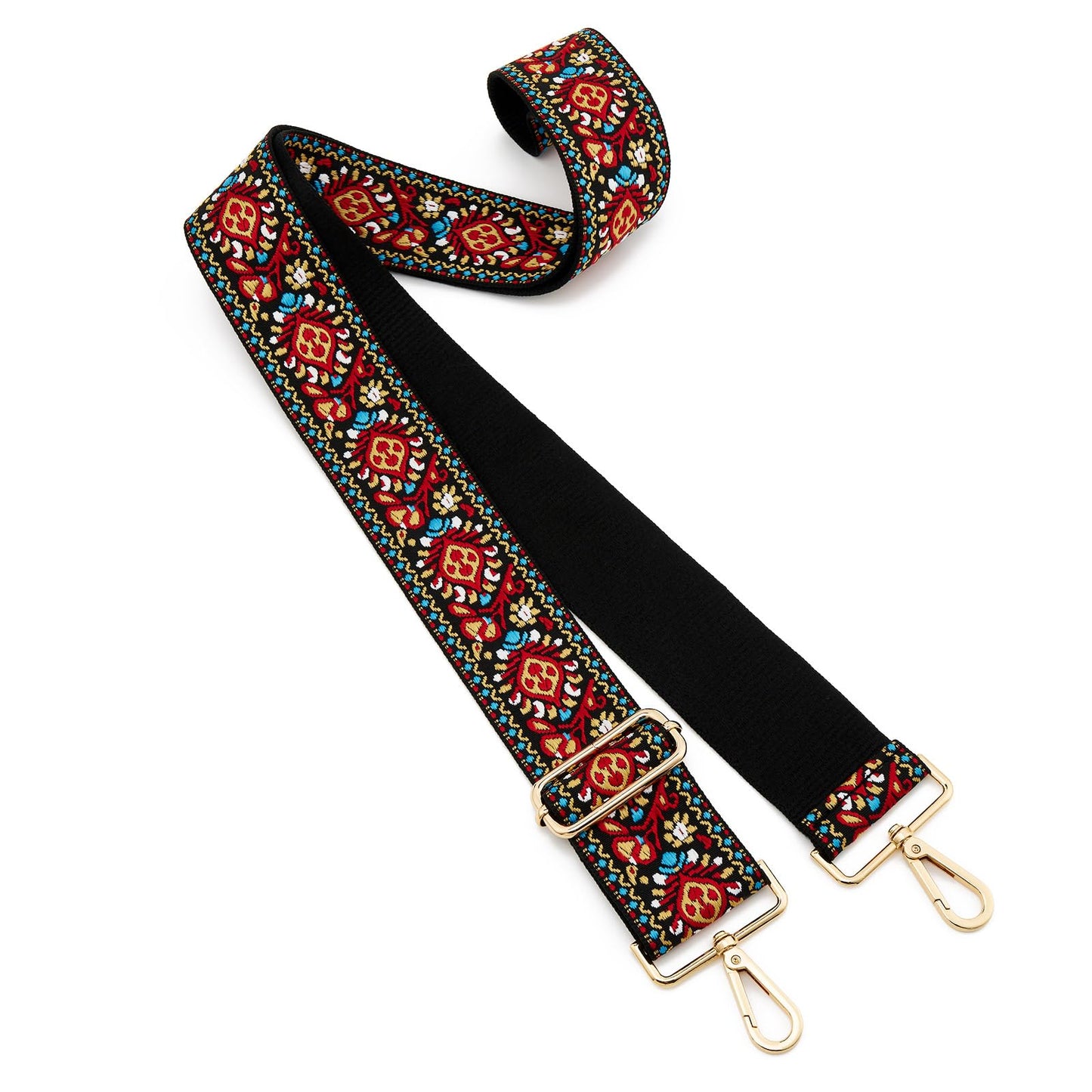 Wide Shoulder Strap Adjustable Replacement Belt Guitar Style Crossbody Bag Handbag Strap Multicolor Canvas Straps(Wide:2in)(Color71)