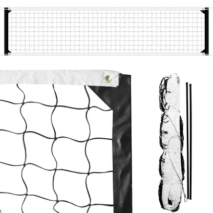 MegaNets Volleyball Net Replacement Heavy Duty Outdoor Volleyball Nets with Steel Cable, 32x3FT Volleyball Net for Backyard Volley Ball Net for Court Beach Pool Park(Net Only)