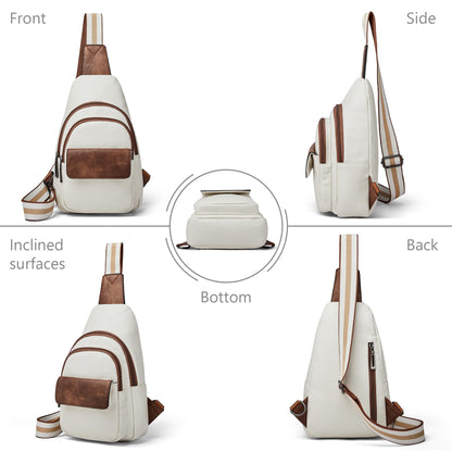 Sling Bag Crossbody Bags for Women Small Cross Body Bag Fanny Packs Chest Sling Purse for Daily Travel Leisure Sport