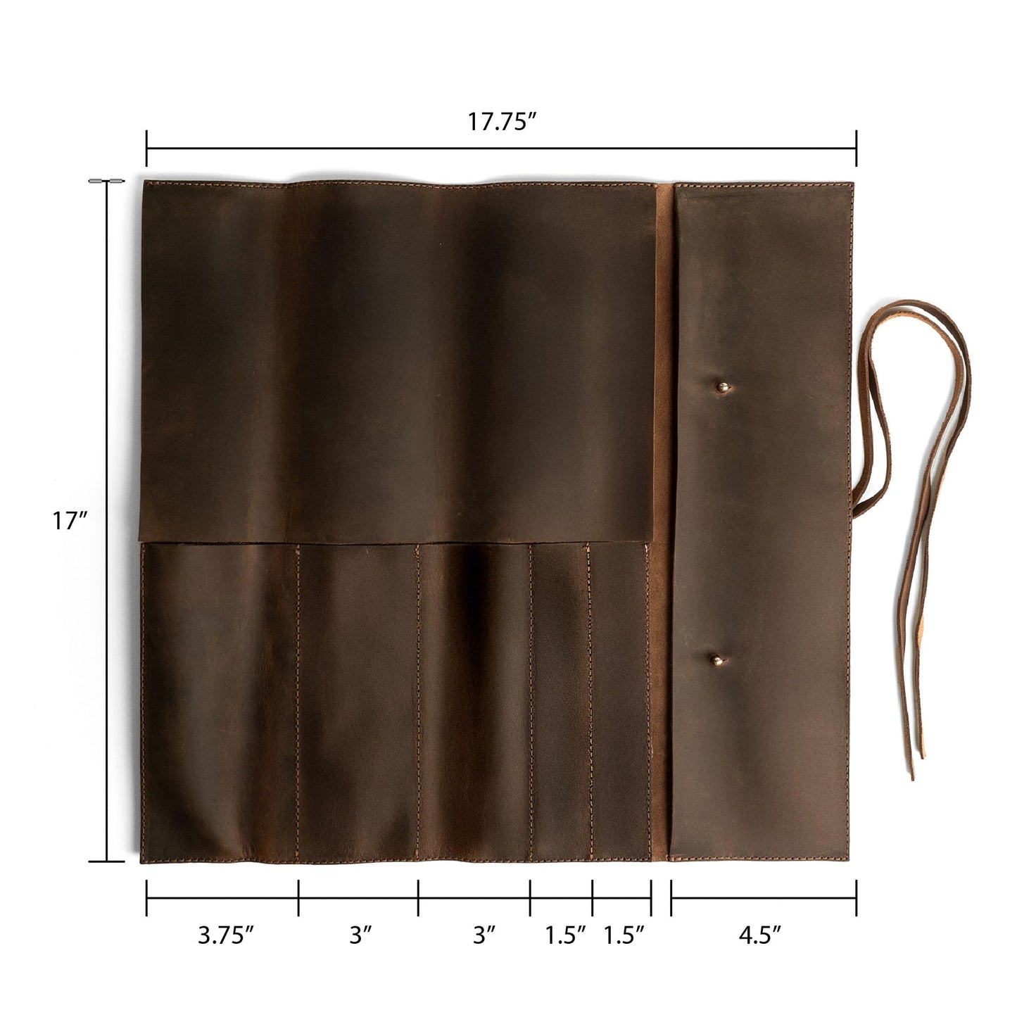 Rustic Leather Knife Roll Case, Durable Chef Knife Bag for Professional Chefs, Knife Roll Bag, Portable Carrying Case for Knives and Tools, Ideal for Culinary Travel, Knife Bags for Chefs Professional