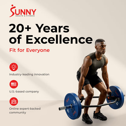Sunny Health & Fitness Olympic Hex Barbell Trap Bar - OB-TRAP