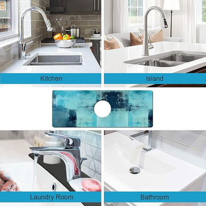 Kitchen Sink Splash Guard Faucet Mat Super Absorbent Fast Drying Mat Sink