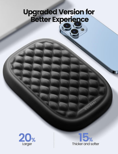 【Upgraded Larger and Thicker】Vaydeer Elbow Rest Pad 1pc, Desk Wrist Rest Memory Foam Armrest, Ergonomic Mouse Cushion Support, Wrist Pain Relief for Computer Laptop Working Typing Gaming Office Gadget