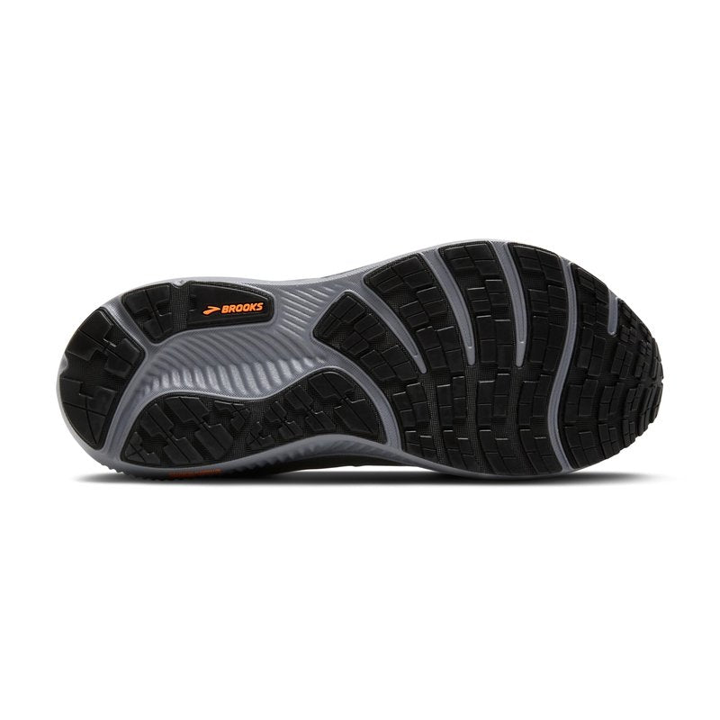 Brooks Men’s Ghost 17 GTX Waterproof Supportive Running & Walking Shoe - Smoke/Primer Grey/Orange - 9.5 Medium