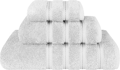 American Soft Linen Premium 3 Piece Towel Set, 1 Bath Towel 1 Hand Towel 1