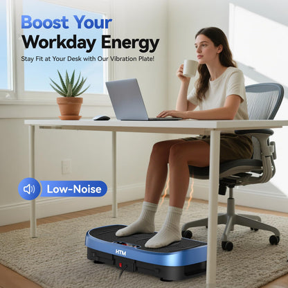 Vibration Plate Exercise Machine - 330lbs Weight Capacity, 120 Speed Levels, Full Body Workout Shake Board for Home Fitness, Toning and Wellness, LED Display, Low Noise Motor
