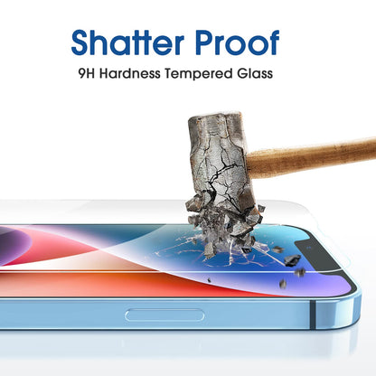 amFilm Easiest Installation OneTouch for iPhone 14 Pro [6.1 Inch] Screen Protector Tempered Glass, Auto-Alignment Tech, Bubble Free and Full Coverage Case Friendly, Anti-Scratch 2 Pack