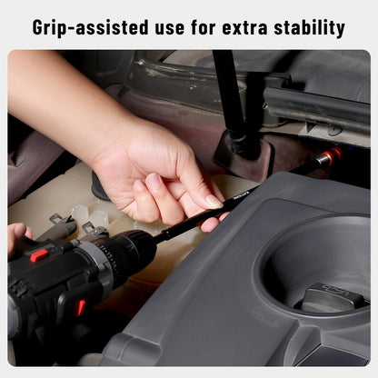 Katerk Drill Bit Extension Set, 4 Pcs Magnetic Bit Holder, 1/4 Inch Hex Drill Bit Extender for Impact Driver - Enhanced Stability, Professional Grade (12", 6", 4", 2 3/8")