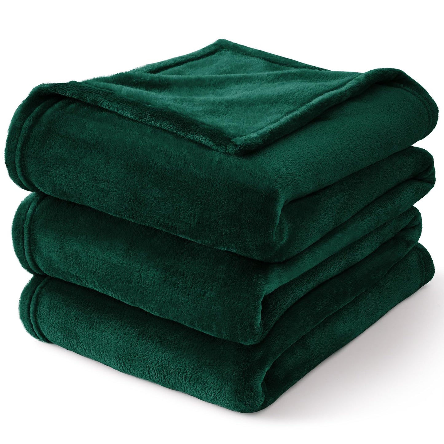 BEDELITE Fleece Blanket Christmas Forest Green Throw Blankets for Couch & Bed, 300GSM Luxury Plush Cozy Fuzzy Blanket 50" x 60", Super Soft Warm Lightweight Throw Blanket for Travel Camping