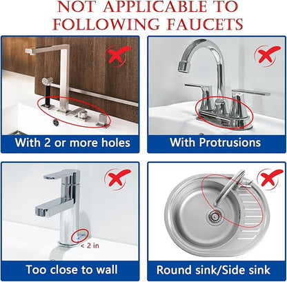 Meiliweser Silicone Faucet Mat for Kitchen Sink – Gen 2 Splash Guard