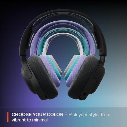 SteelSeries Arctis Nova 3P Wireless Multi-Platform Gaming Headset — Mobile App Control — 40 HR Battery — Neodymium Magnetic Drivers — 2.4GHz/Bluetooth — PS5, PS4, PC, Switch, Mobile — Lavender