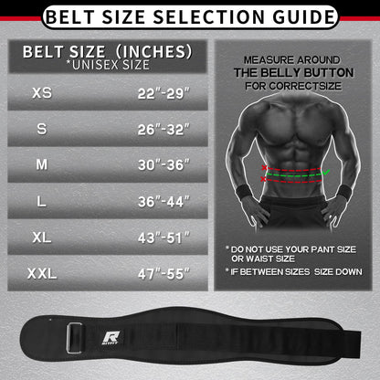 RitFit Weight Lifting Belt - Great for Squats, Lunges, Deadlift, Thrusters - Men and Women - 6 Inch Black/Camouflage