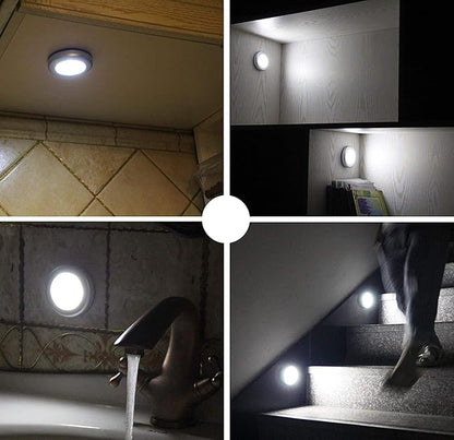Battery Operated Motion Sensor Light Indoor, LED Closet Lights, Battery Night Light Wireless, Stick on Wall Lamps for Pantry, Cabinet, Wardrobe, Kitchen, Stairs, Steps, Hallway