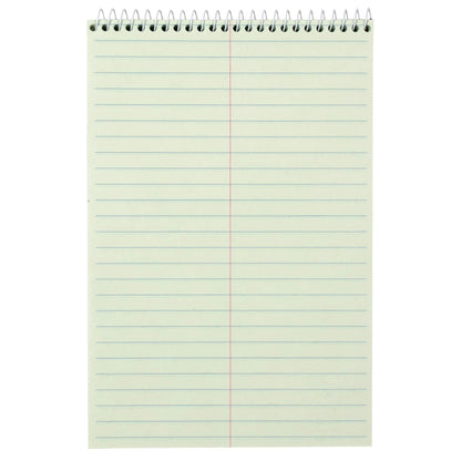 Amazon Basics Steno Notebooks, Gregg Rule, Green Paper for Notes, 80 Sheets, 6" x 9", 12-Pack