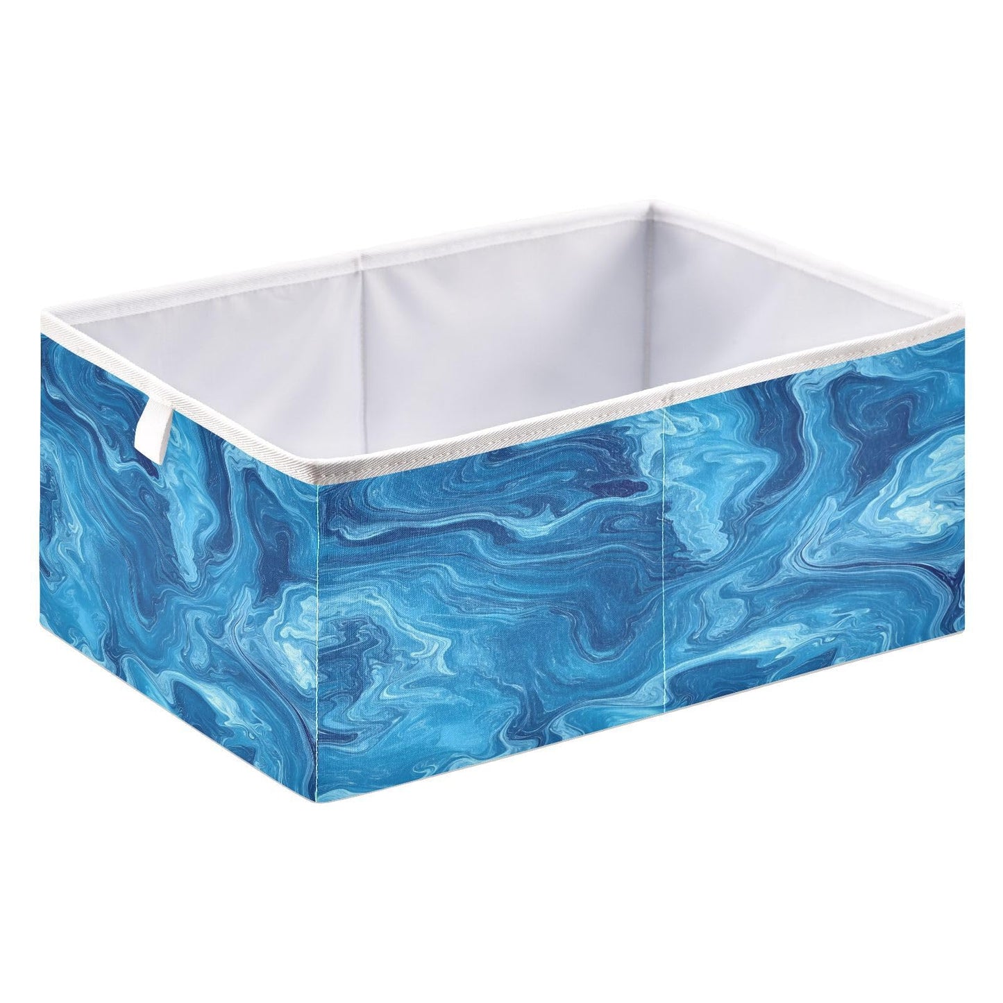 senya Large Storage Bins Blue Pigment Collapsible Foldable Storage Cubes Fabric Basket Closet Organizer Containers Box for Home Bedroom Office 11 x 11 x 11in