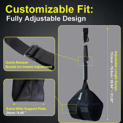 Lights Mountain Heavy-Duty Hanging Ab Straps for Pull-Up Bar, Support for Tall Athletes, Thick Padded Arm Cradle for Core Strength & Ab Training,Compatible with Pull-Up Bars & Cable Machines
