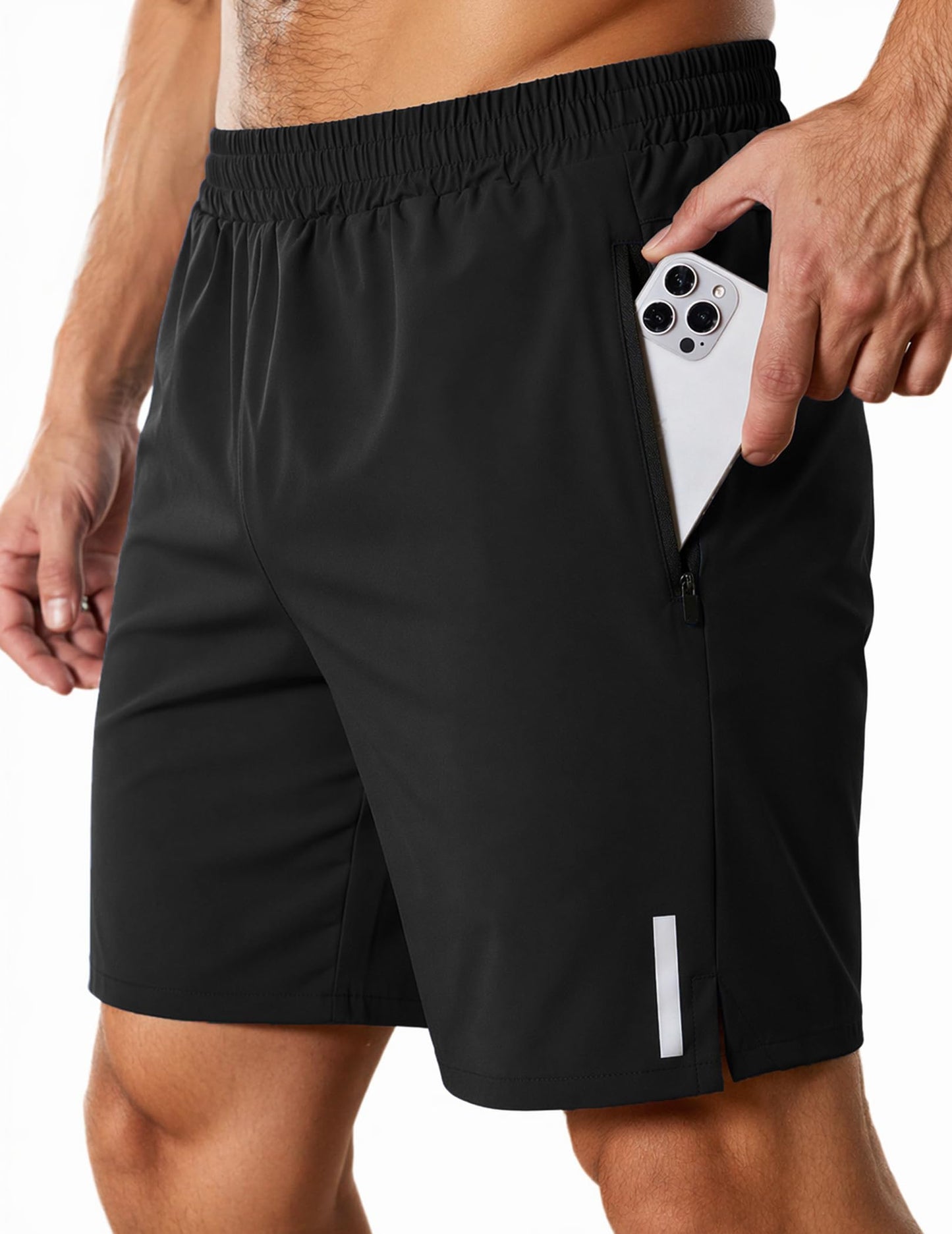 COOFANDY Mens Workout Athletic Shorts 7 inch Inseam Quick Dry Hiking Shorts Men Lightweight Sports Gym Shorts Running