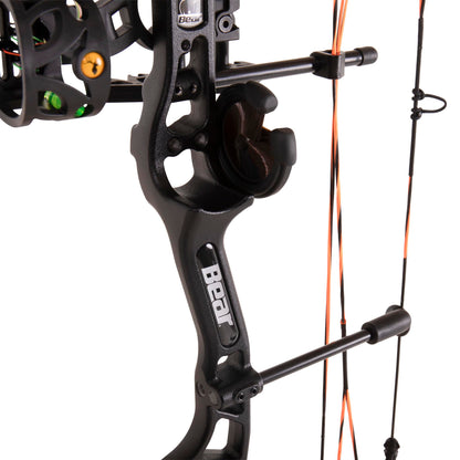 Bear Archery Royale Ready to Hunt Compound Bow Archery Set with Archery Accessories for Adults and Youths, 12”- 27” Draw Length, 5-50 Lbs Draw Weight, Up to 290 FPS