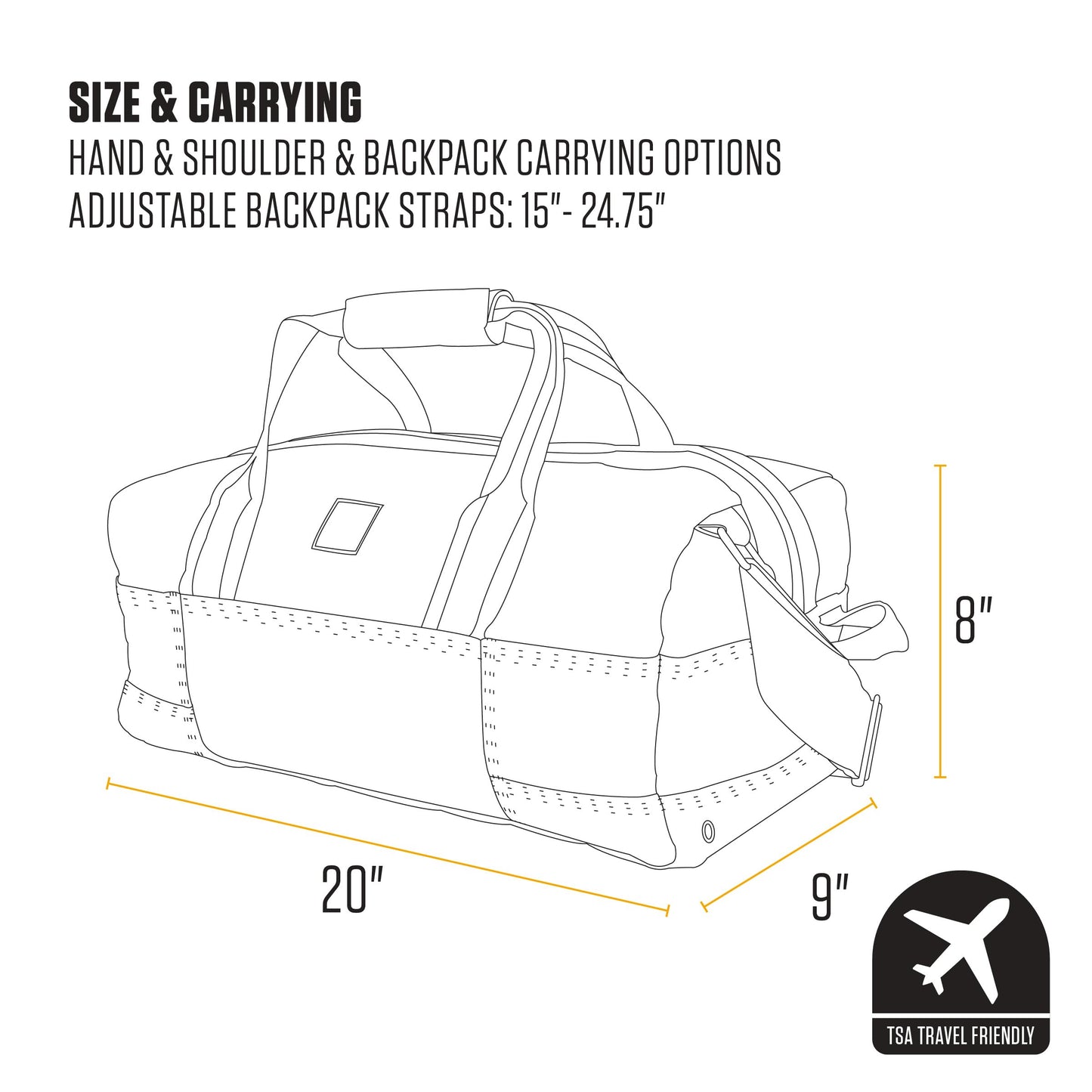 Carhartt Classic Duffels, Heavy-Duty Bag for Jobsite, Gym, & Travel, 35L, Carhartt Brown