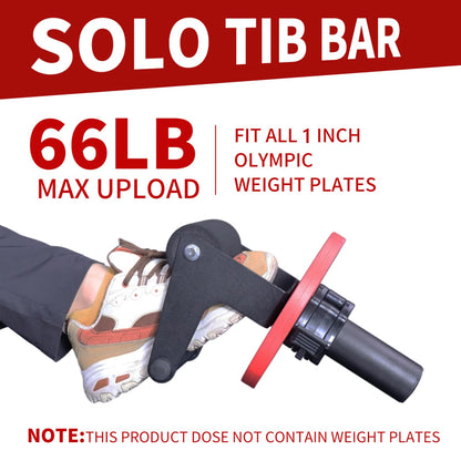 MARLANG Solo Tib Bar Tibialis Trainer Tibialis Bar Knees Over Toes Equipment Tibialis Raise Tibia Dorsi Calf Workout Machine Calves Workout Equipment Fit 1 Inch Weight Plates