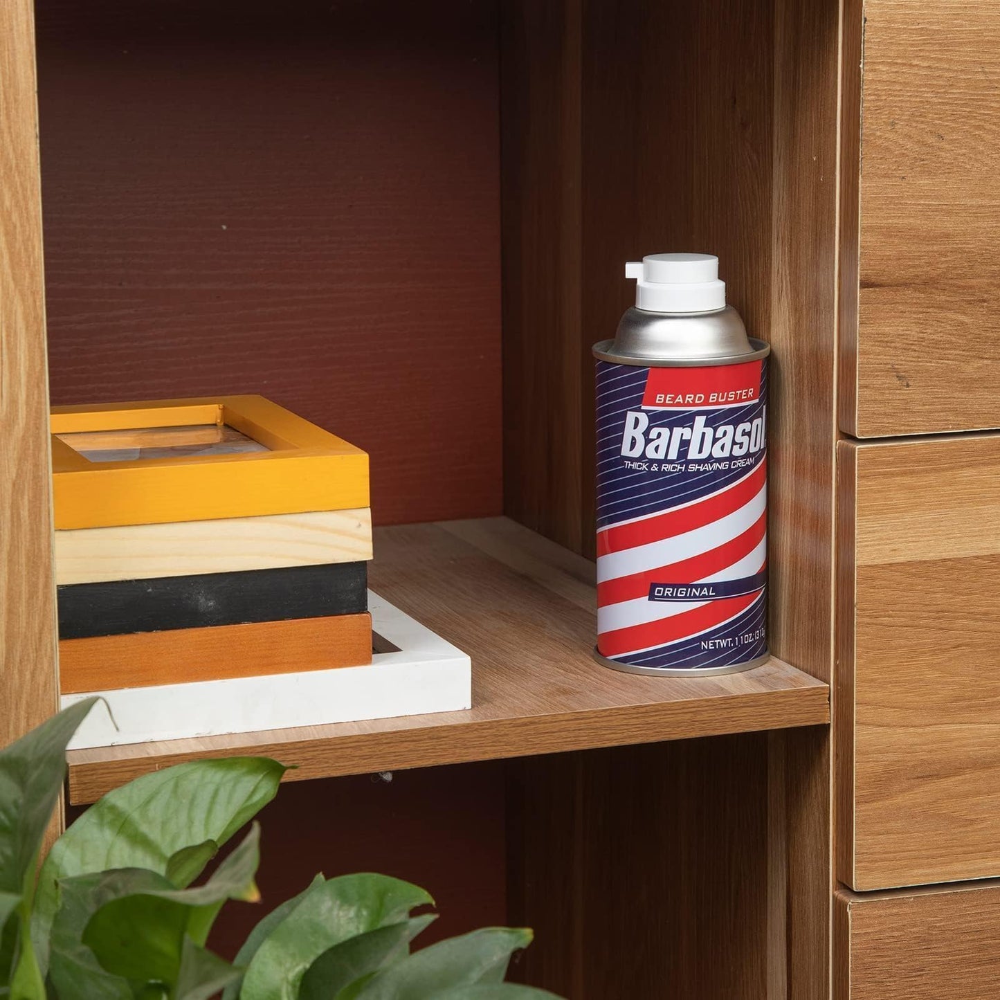Barbasol Diversion Safe Stash Can with Food Grade Smell Proof Bag with Hidden Compartment for Keys, Cash and Valuables (11oz Travel Size)