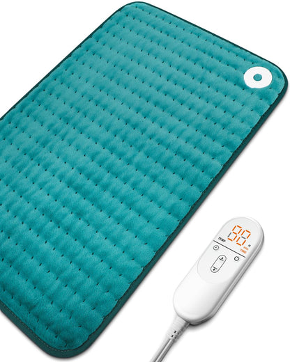 Heating Pad for Back Pain Relief with 6 Heat Settings, 4 Auto-Off, Gifts for Women Mom Men Dad, Electric Heating Pads for Cramps/Abdomen/Waist/Shoulder, Moist Dry Heat Options, 12" x 24"