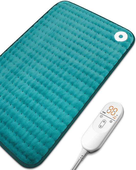 Heating Pad for Back Pain Relief with 6 Heat Settings, 4 Auto-Off, Gifts for Women Mom Men Dad, Electric Heating Pads for Cramps/Abdomen/Waist/Shoulder, Moist Dry Heat Options, 12" x 24"