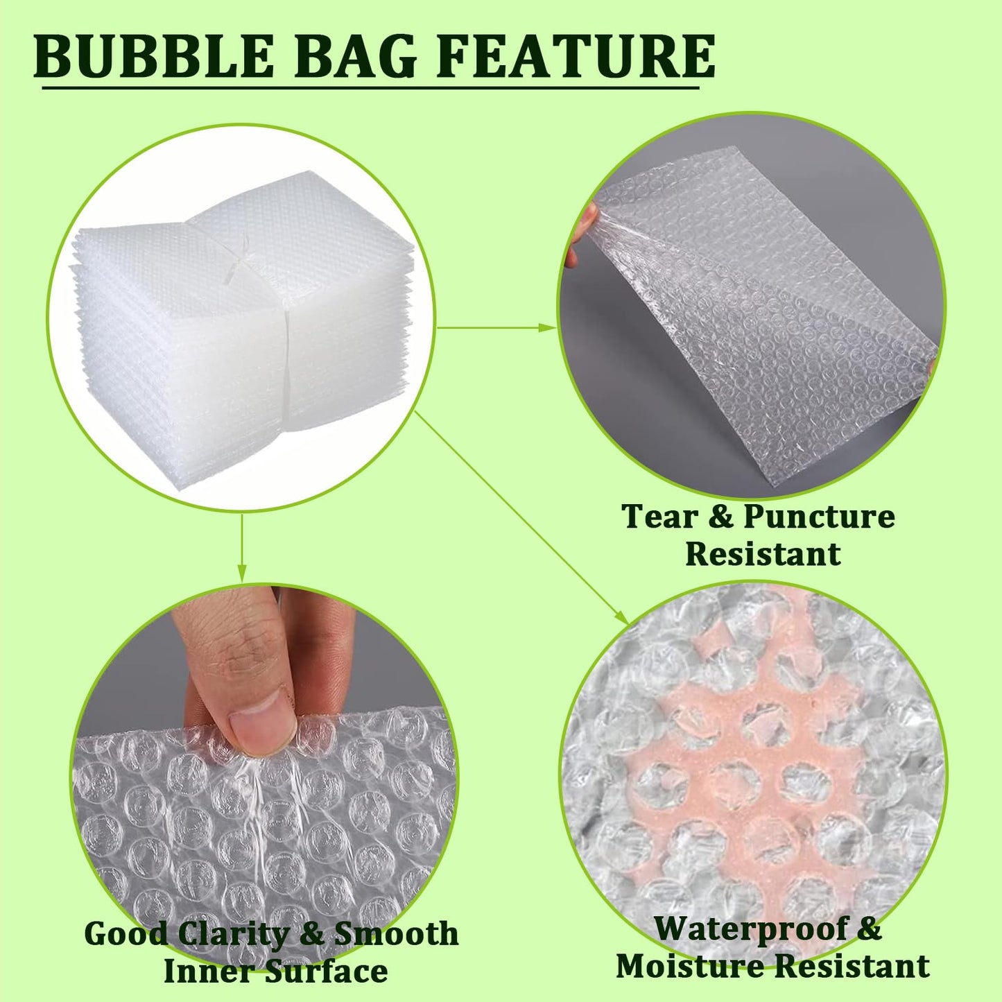 Bubble Out Bag 16x20 Inch, 16 Pack Clear Bubble Pouches Wrap bags for Packaging, Double Walled Shockproof Bubble Cushioning Wrap Bag for Packing, Storage and Moving Supplies for Dishes