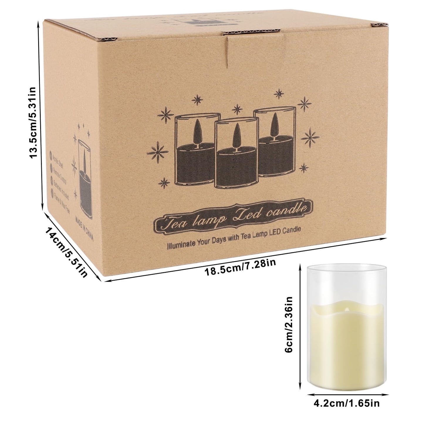 fclayvts 24 Pack Flameless LED Candles with Clear Glass Holder, Battery Operated Real Wax Tea Lights with Remote & Timer, Flickering Warm Light Fireless Votive Candles for Home Wedding Holiday Decor