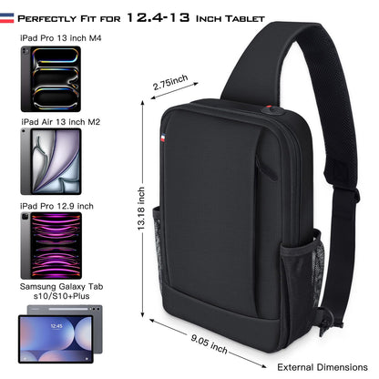 Tablet Sleeve for iPad Air 13 Inch M4 M3 M2/iPad Pro 13 M5 M4/iPad Pro 12.9" 6/5/4/3/2/1 with Magic Keyboard/MacBook Neo 13 inch,Samsung Galaxy Tab S10+ S9+ Plus FE+/S8+ 12.4" Carrying Shoulder Bag