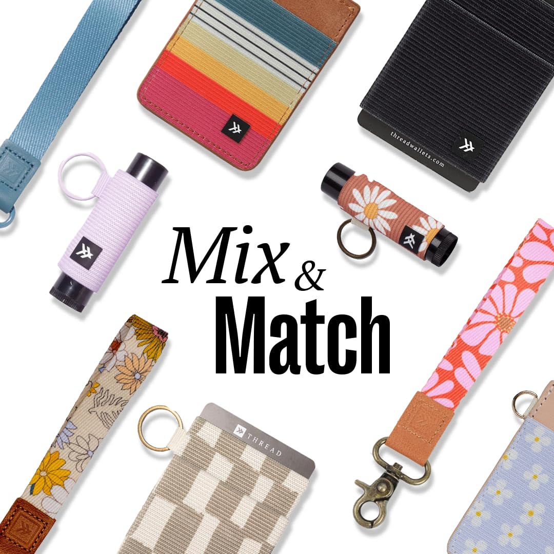 Thread Wallets Wrist Lanyard Strap for Men & Women, KeyChain Wristlet, Wristlet Keychain for Badge, Wallet, and Phone Wrist Strap, Wristlet Strap for ID Badge (Scout)