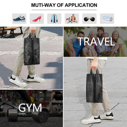 Prezon Travel Shoe Bags, Water Resistant TPU Mesh, Sturdy YKK Zipper, Shoes Storage Bag, Shoes Packing Organizer, Unisex Shoe Pouch for Travel or Home Storage