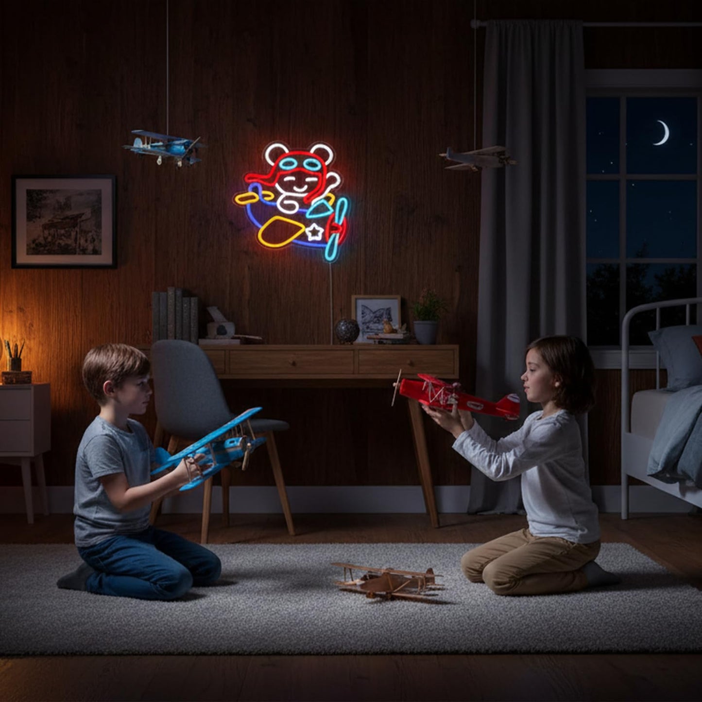 Mvorixa Astronaut Neon Sign, Dimmable LED Space Neon Light for Wall Decor, Space Themed Bedroom Decor for Kids & Teens, Galaxy Wall Light for Playroom, Game Room, Christmas Birthday Holiday Gifts