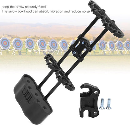 5 Arrows Quiver - Quick Release Left-Handed Vibration Absorbing Holder for Compound & Recurve Bows