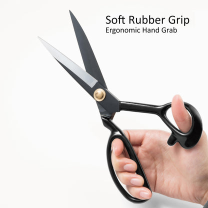 Fabric Scissors Professional 10 inch Heavy Duty Scissors for Leather Sewing shears for Tailoring Industrial Strength High Carbon Steel Tailor Shears Sharp for Home Office Artists Dressmakers