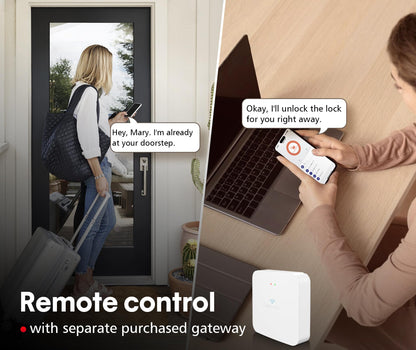 Pulido Fingerprint Door Lock | App Available But Not Required | Keypad Door Knob with Real Buttons | Smart Fingerprint Door Knob for Bedroom, Office, Apartment